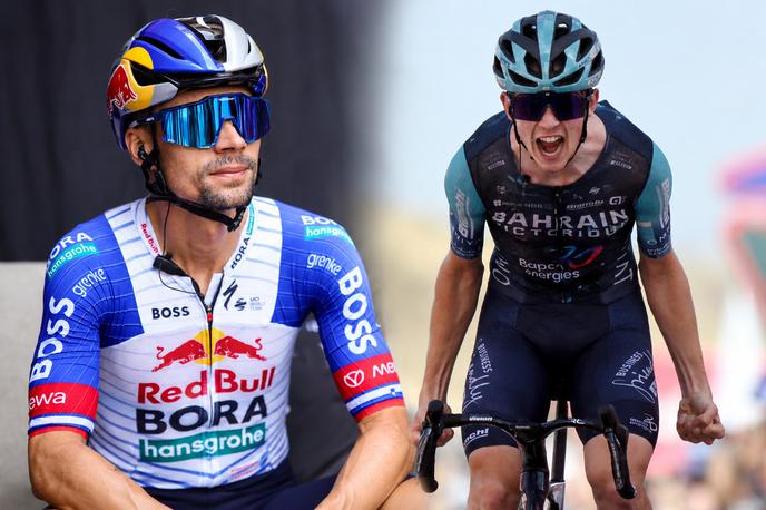 Roglič, Omrzel, kolaž | Primož Roglič je Vuelto končal na odličnem drugem mestu, 20-letni Jakob Omrzel pa je ob svojem prvem nastopu na Grand Touru osvojil izjemno sedmo mesto. | Foto Reuters
