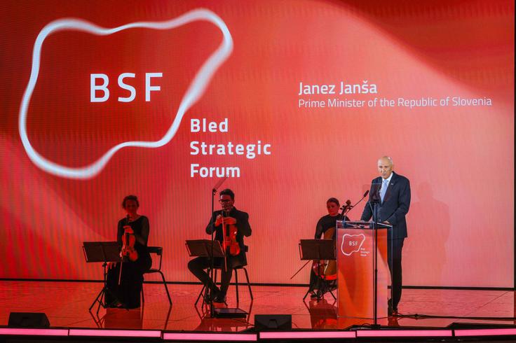 Janez Janša, Blejski strateški forum (BSF) | Foto: Daniel Novakovič/STA