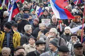 Protestni shod upokojencev, ki ga je pripravila ljudska iniciativa Glas upokojencev Slovenije. Upokojenci