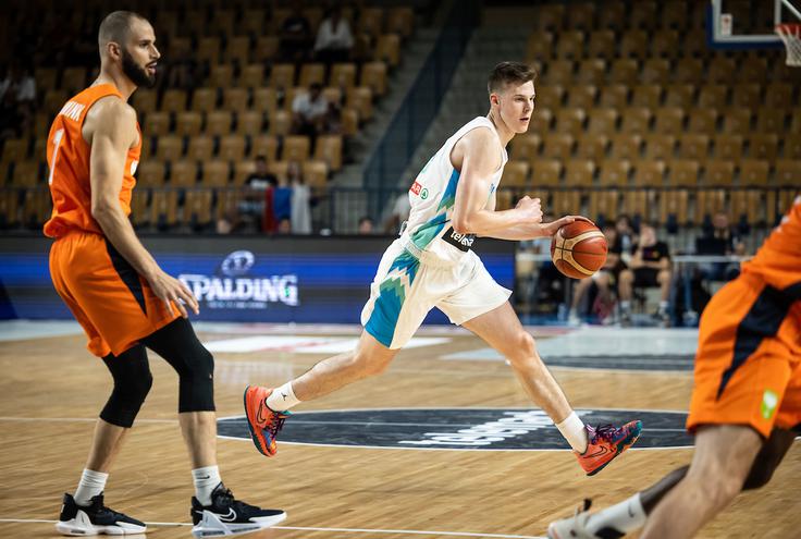 Prijateljska tekma (Celje, košarka): Slovenija - Nizozemska Luka Ščuka | Foto: Sportida
