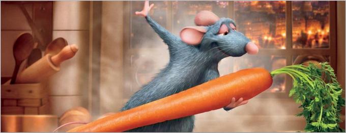 Z oskarjem nagrajena Pixarjeva animirana pustolovščina spremlja podganjega samčka Remyja, ki si želi uresničite svoje sanje in postati slavni kuharski mojster. Ker pa podgane ne smejo v kuhinjo, sklene zavezništvo z nerodnim kuharjem Linguinijem in pariško kulinarično sceno obrne na glavo. • V sredo, 13. 10., ob 17.20 na HBO 3.* │ Tudi na HBO OD/GO. | Foto: 