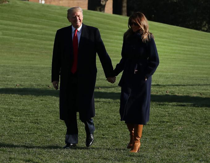 Videti je, da predsednik Trump in prva dama kljub trditvam Danielsove ostajata složna. | Foto: Getty Images
