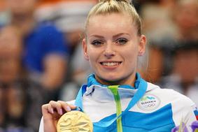 Največji ponos slovenske gimnastike: Bertoncelj, Belakova in Vedenejeva