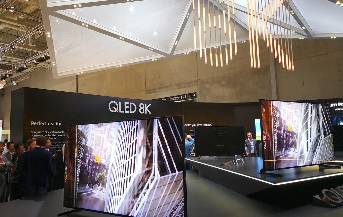 IFA 2018, Samsung, QLED 8K | Z novimi televizorji 8K QLED Samsung obljublja ločljivost 8K ne glede na izvirno kakovost vsebine. | Foto Srdjan Cvjetović