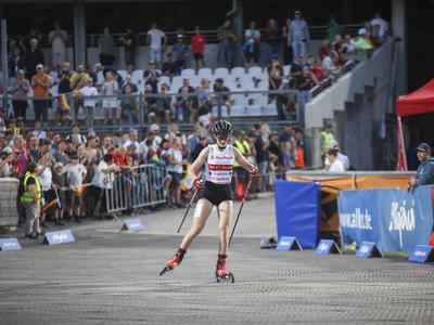Ema Volavšek po izjemnem teku tretja v Oberstdorfu