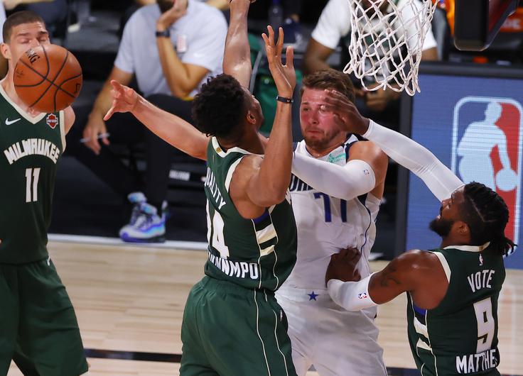 Z Dončićem v idealni peterki lige NBA 2020. Čez leto tudi v peterki Dallasa? | Foto: Getty Images
