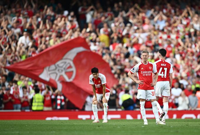 Londonski Arsenal je v tej sezoni v prvenstvu zaostal le za branilcem naslova Manchester Cityjem. | Foto: Reuters