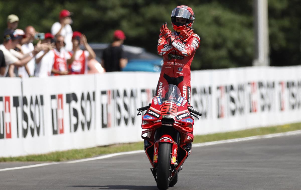 Marc Marquez | Marc Marquez (Ducati) je na preizkušnji svetovnega prvenstva v češkem Brnu v elitnem razredu motoGP dosegel dvojno zmago. | Foto Reuters