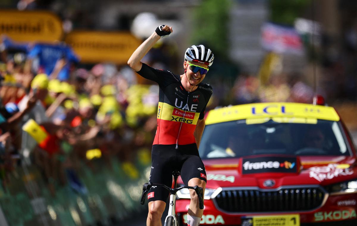 Tim Wellens | Matej Mohorič je bil v begu vse do zadnjega kategoriziranega vzpona, na katerem ni mogel držati stika z najhitrejšimi. | Foto Reuters