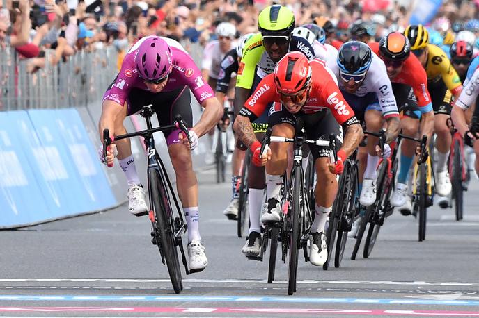 Arnaud Demare | Arnaud Demare je bil v ciljnem sprintu glavnine najmočnejši in s sedmo etapno zmago postal najboljši Francoz vseh časov na Giru. | Foto Reuters
