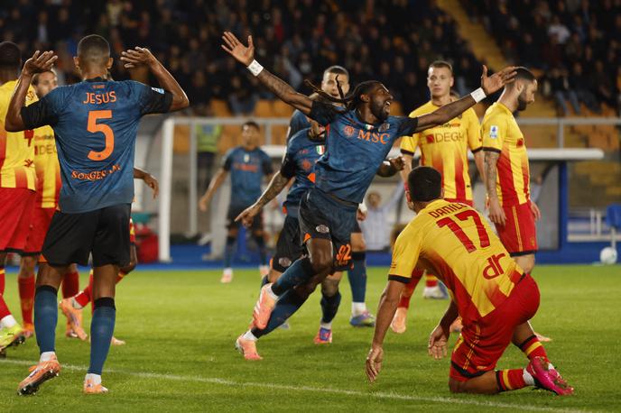 Lecce Napoli | Frank Anguissa je zadel za zmago Napolija pri Lecceju. | Foto Reuters