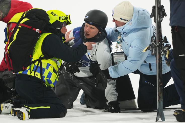 Elias Lajunen je kmalu po padcu prišel k zavesti. | Foto: Guliverimage