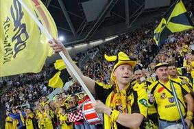 Belchatow z navijači na odbojkarski Olimp