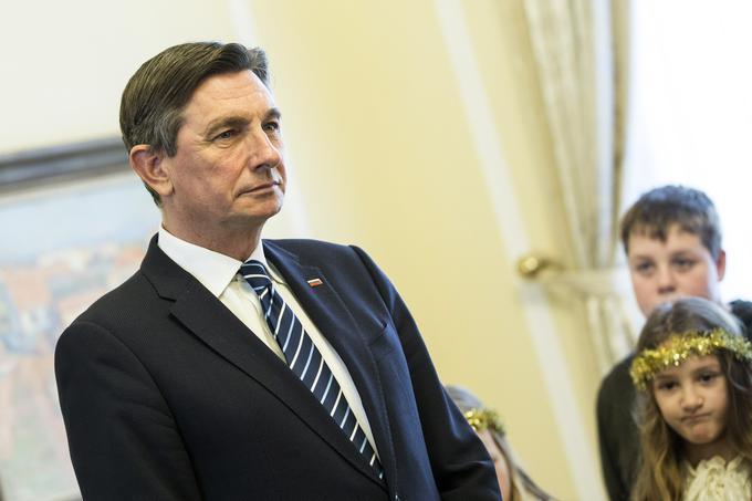Predsednik republike Borut Pahor je sprejel kolednike Misijonskega središča Slovenije. | Foto: Ana Kovač