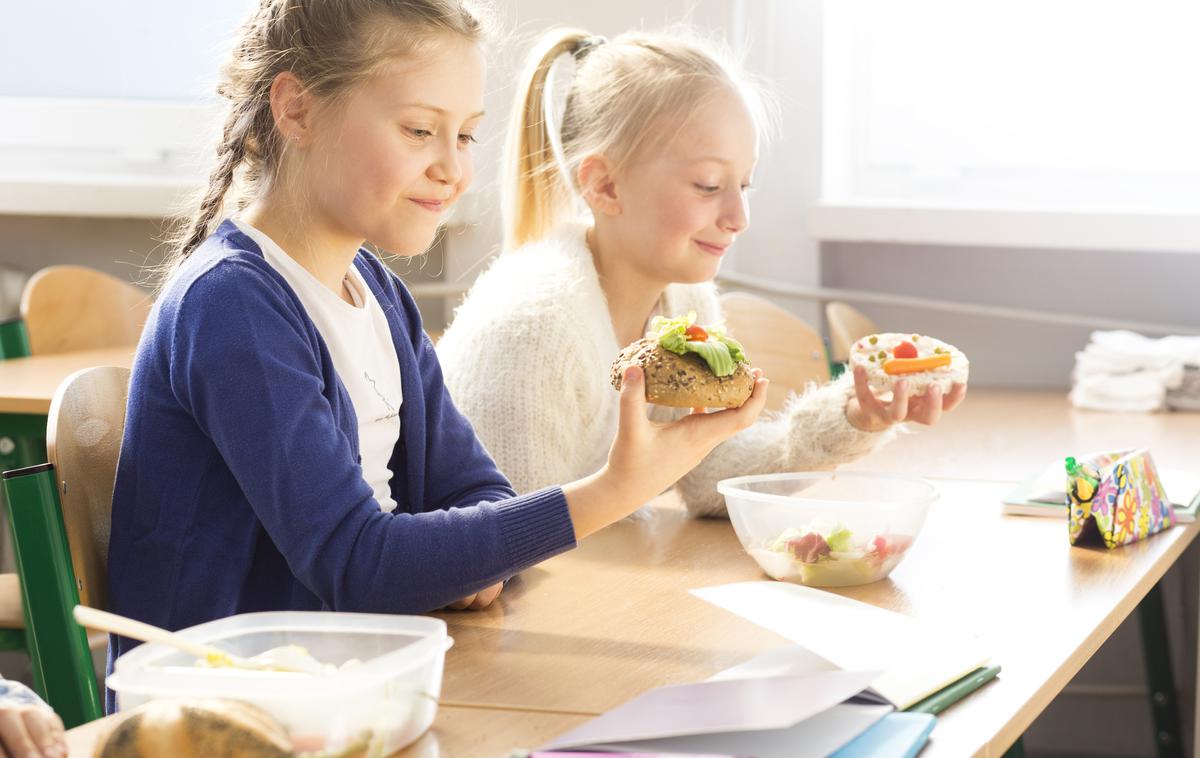 otroci, prehrana, šola, vrtec | Računsko sodišče ugotavlja, da bi nekatere šole lahko storile več, da bi učenci hrano dejansko pojedli, ob tem pa bi lahko tudi učinkoviteje ravnale z odpadno hrano. | Foto Thinkstock