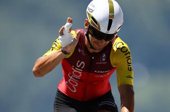 Neverjetna smola Bryana Coquarda: z zlomljenim prstom prevozil kronometer in nato odstopil #video