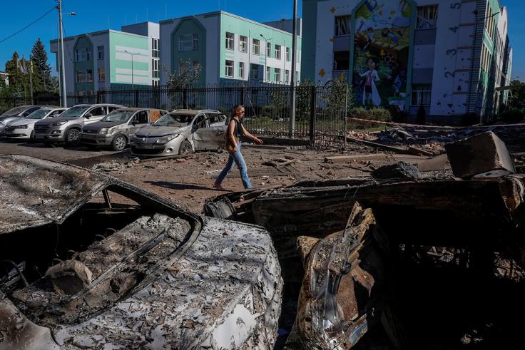 Moskva je proti Ukrajini izstrelila kar 539 brezpilotnih letalnikov in enajst raket. | Foto: Reuters