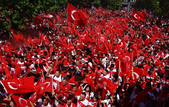 Euro 2024 Turčija navijači | Foto: Reuters