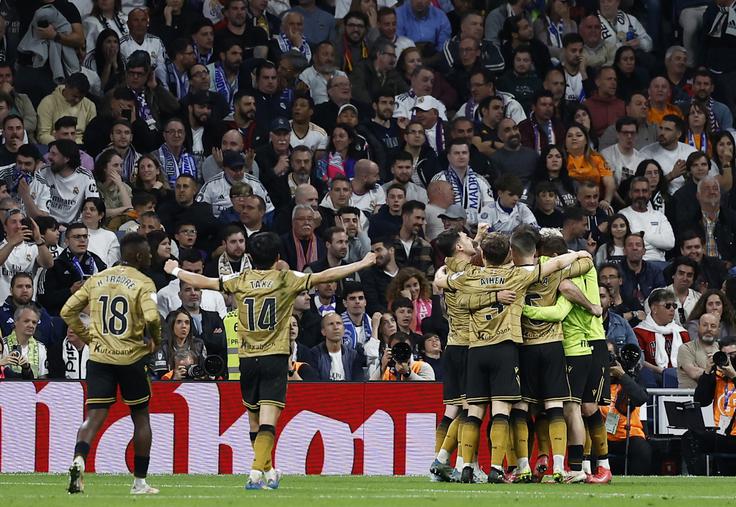 Real Sociedad je v 80. minuti povedel s 3:1 in ta rezultat je zadostoval za njegov preboj v finale. | Foto: Reuters