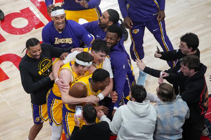 Los Angeles Lakers, Rui Hachimura | Rui Hachimura je zadel trojko za veliko zmago Lakersov. | Foto Reuters