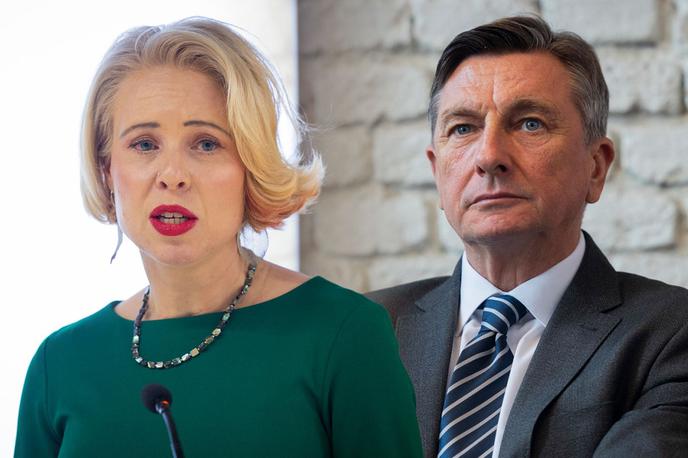 Urška Klakočar Zupančič in Borut Pahor | Nedavna izjava Boruta Pahorja je v javnosti dvignila veliko prahu. Z ostrimi besedami jo je komentirala tudi Urška Klakočar Zupančič. | Foto STA