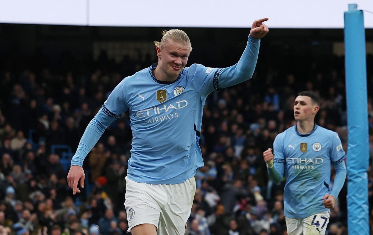 Manchester City Erling Haaland | Najboljši strelec Manchester Cityja je Norvežan Erling Haaland. | Foto Reuters