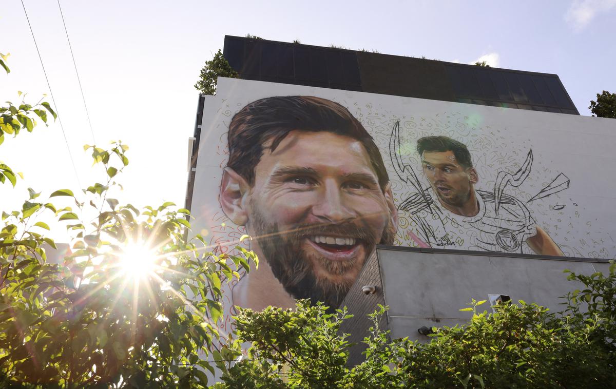 Miami Lionel Messi | V soseski Wynwood v Miamiju so narisali velik mural Lionela Messija. | Foto Reuters