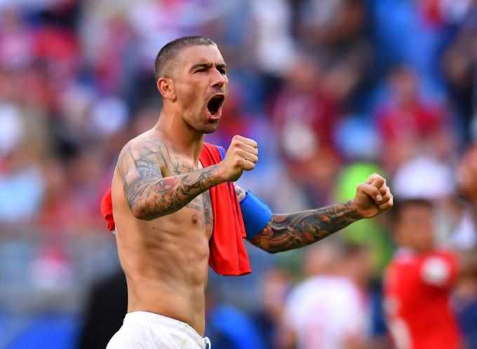 Aleksandar Kolarov se je po golu proti Kostariki spomnil na Gorana Bunjevčevića. | Foto: Reuters
