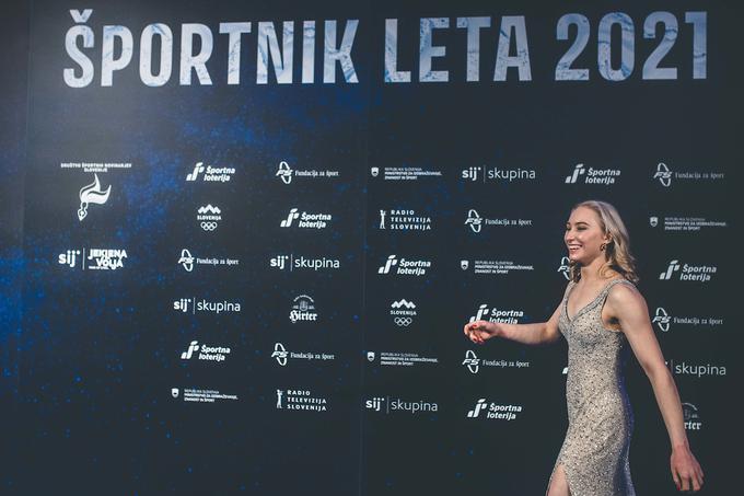 Garnbretova je bila za športnico leta izbrana že tretjič, še prej pa so jo slovenski športni novinarji izbrali za najobetavnejšo športno osebnost.  | Foto: Grega Valančič/Sportida
