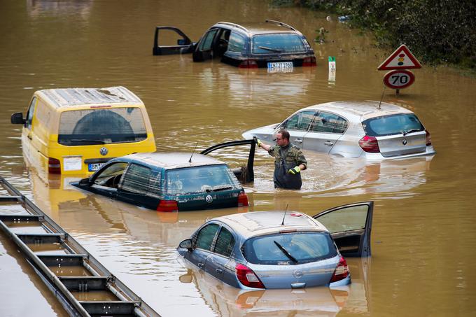 Silovite poplave letos poleti v Nemčiji so voda na mlin podnebno usmerjenim Zelenim. | Foto: Reuters