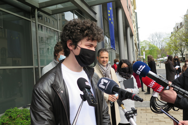 Vesel sem, da se je vse skupaj zaključilo, je po obravnavi dejal Matic.  | Foto: STA ,