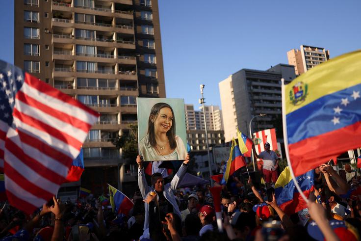 Opozorili so, da so ameriške želje po menjavi oblasti v Venezueli dolgoletni načrt in del neprekinjene prakse njene zunanje politike. | Foto: Reuters