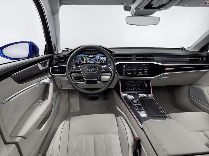 Notranjost, kjer ni ničesar prepuščeno naključju. Vrhunski materiali in ergonomija, a glavna prednost se skriva zadaj. Prtljažni prostor ima 565 litrov. | Foto: Audi