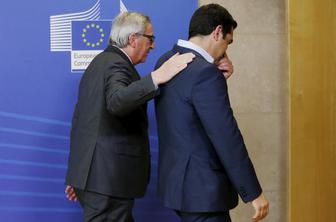 Predsednik Evropske komisije Juncker zavrnil telefonski pogovor z grškim premierjem Ciprasom