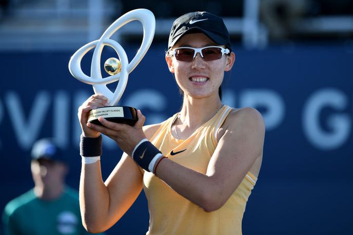 Zheng Saisai | Kitajka Zheng Saisai je zmagovalka na teniškem turnirju WTA v San Joseju z nagradnim skladom 731 tisoč dolarjev. | Foto Getty Images