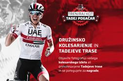 Znan je dobitnik glavne nagrade kolesarskega izziva Tadeja Pogačarja