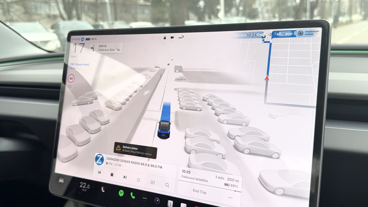 Tesla Autopilot samodejna vožnja FSD Zagreb | Foto: Gregor Pavšič