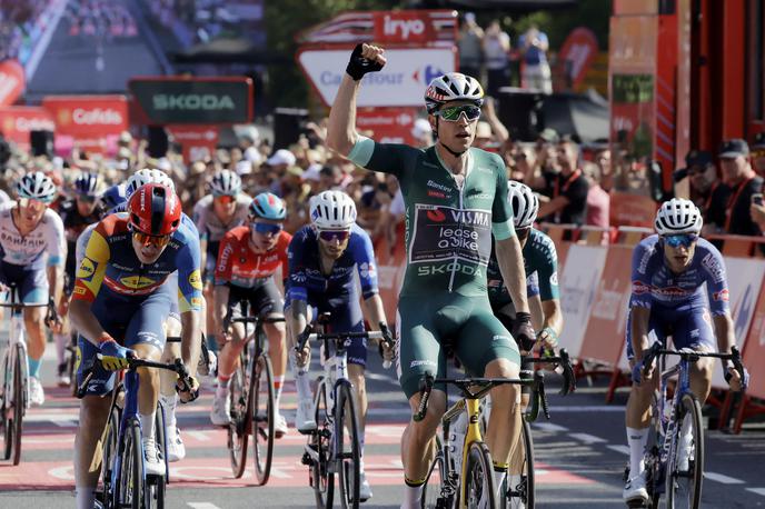 Vuelta 7. etapa Wout van Aert Visma | Wout van Aert  je dobil ciljni šprint sedme etape dirke po Španiji. | Foto Reuters