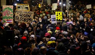 V Avstriji protesti proti oblikovanju vlade pod vodstvom svobodnjakov