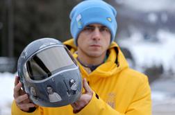 Zaradi čelade s portreti ubitih športnikov ostal brez olimpijskega nastopa