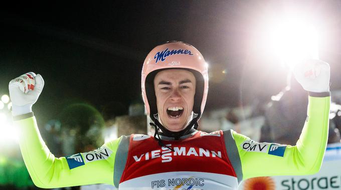Stefan Kraft se je razveselil prvega naslova svetovnega prvaka. | Foto: Sportida