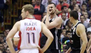 Vujošević obtožil Blažiča, da je namerno poškodoval košarkarja Partizana