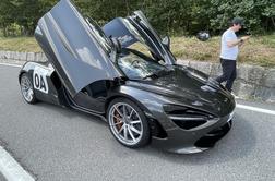 Tomaž Kavčič in mclaren 720S: proti Rebernicam obuja spomine na mladost