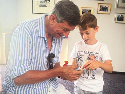 Borut Pahor imel velik obisk: Pravi cuker