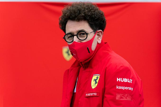 "Napredek na zadnjih dirkah je dokaz, da gre razvoj novega dirkalnika SF1000 v pravo smer," je prepričan vodja Ferrarija Mattia Binotto. | Foto: Reuters
