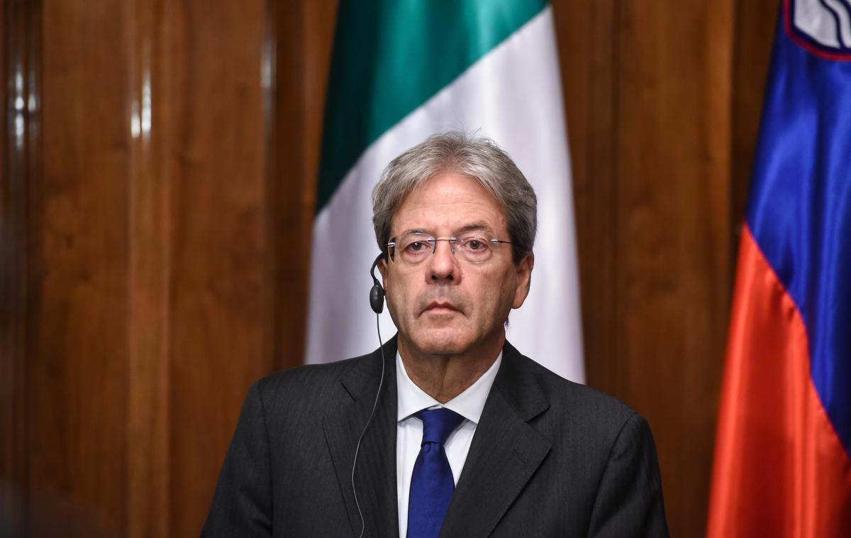 Predsednik italijanske vlade Paolo Gentiloni | Foto Nebojša Tejič/STA
