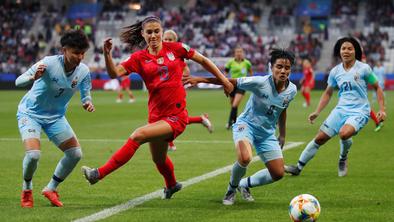 Američanke Tajkam zabile kar 13 golov, Alex Morgan sama kar pet