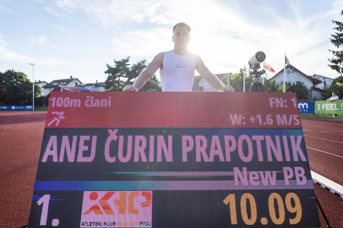 Anej Čurin Prapotnik | Anej Čurin Prapotnik je novi slovenski rekorder v teku na sto metrov. | Foto Jure Banfi
