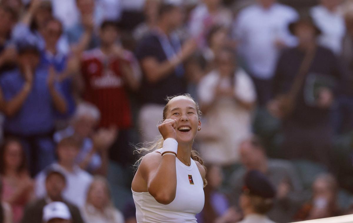 Miraa Andrejeva | Osemnajstletna Mirra Andrejeva si je zagotovila četrtfinale Wimbledona. | Foto Reuters