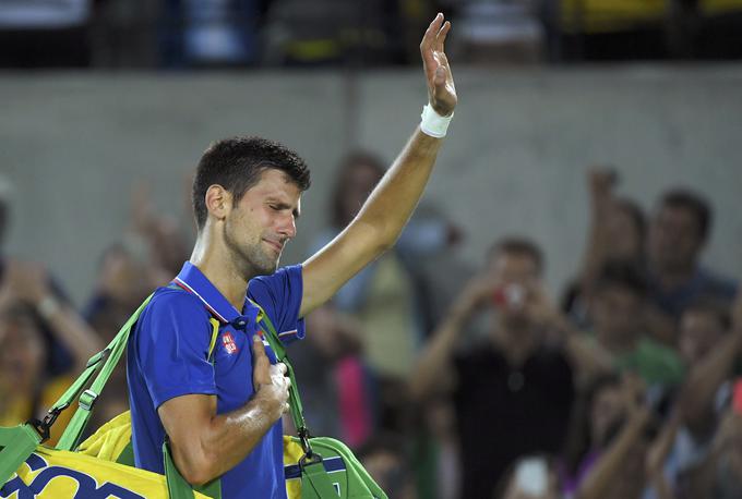 Novak Đoković po izpadu v prvem krogu ni skrival solza. | Foto: Getty Images